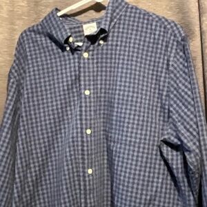 Brooks Brothers, X-large, Blue, men’s dress shirt